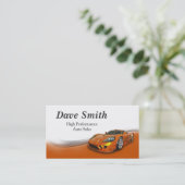 高性能の車の販売とサービス 名刺 (スタンド正面)