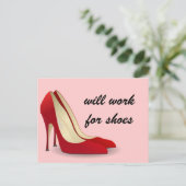 高意欲を起こ度:靴のために働く(多分) ポストカード (スタンド正面)