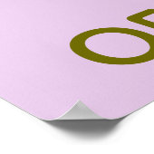 高感度な人物の特徴ワードデザイン ポスター (角)