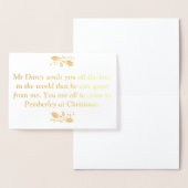 高慢と偏見のクリスマス 箔カード (ディスプレー)