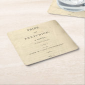 高慢と偏見のコースター スクエアペーパーコースター (アングル)