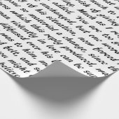 高慢と偏見の文字 ラッピングペーパー (角)