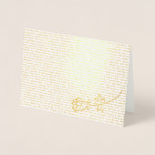 高慢と偏見の文字 箔カード (正面)