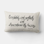 高慢と偏見の枕 ランバークッション (裏面)