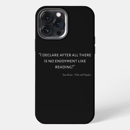 『高慢と偏見』の引用 III iPhoneケース (裏面)