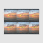 高揚するマタイ11:28聖なる書物、 経典聖句の日の出 薄葉紙 (正面)