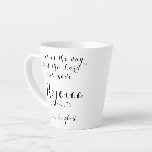 高揚する喜びとBe Glad Mug カフェラテマグ (左アングル)