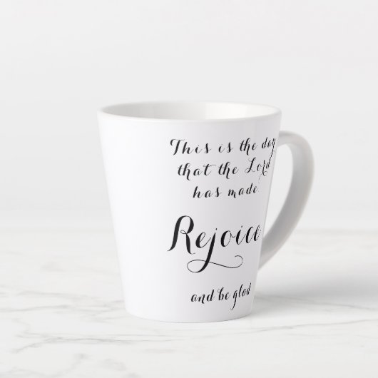 高揚する喜びとBe Glad Mug カフェラテマグ (右アングル)