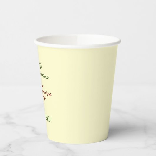 高揚する聖句 紙コップ (左)