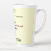 高揚する詩の信仰ラテマグカップ カフェラテマグ (右)