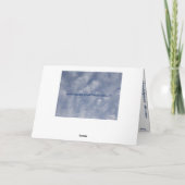 高揚の雲の挨拶状 カード (裏面)