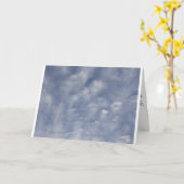 高揚の雲の挨拶状 カード (黄色い花)