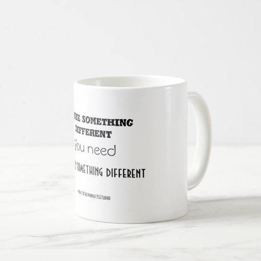 高揚パーソナライズされた式コーやる気を起こさせるヒマグ コーヒーマグカップ (正面右)