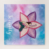 高揚パーソナライズされた癒しヨガ霊気パズル ジグソーパズル (横)