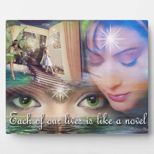 高揚前向きのリマインダー引用文 フォトプラーク (正面)