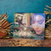 高揚前向きのリマインダー引用文 フォトプラーク (側面)