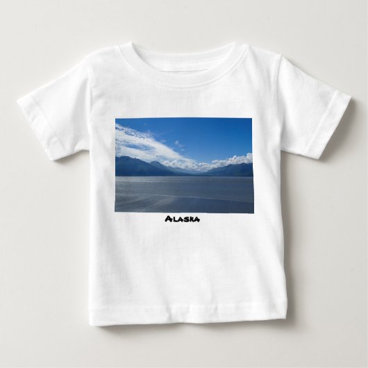 高揚性アラスカ山脈 ベビーTシャツ (正面)