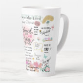 高揚性恵みとお洒落知恵 カフェラテマグ (右アングル)