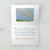 高揚感とキリスト教のイースターカード カード (内部)