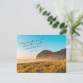 高揚感動的聖書の詩詩篇37:4 ポストカード (スタンド正面)