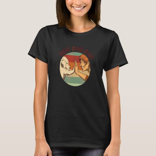 高最高の五犬飼育者メンズドッグパパ Tシャツ (正面)