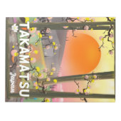 高松 日本 旅行ポスター ノートパッド (正面)