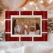 高架プレイドコージーキャビンフォレストブルガンディーベージュ シーズンカード