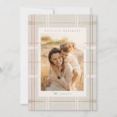 高架プレイドコージーキャビンベージュフォレストグリーン シーズンカード (正面)