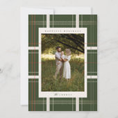 高架伝統的のプレイドコージーキャビンフォレストグリーン シーズンカード (正面)