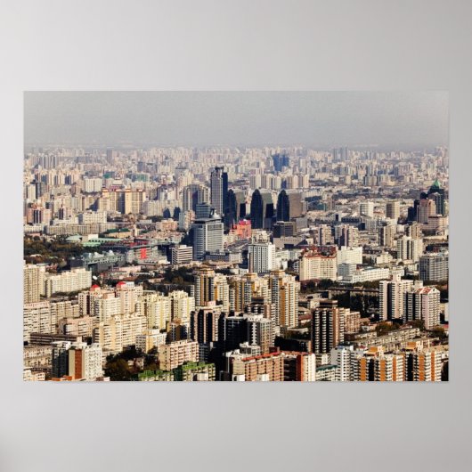 高架北京の街並 ポスター (正面)