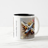 "高架旅行" ツートーンマグカップ (正面右)