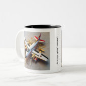 "高架旅行" ツートーンマグカップ (正面左)