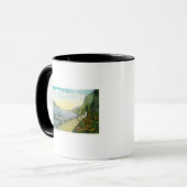 高架橋ニアマルトマ滝スコロンビア川 マグカップ (正面左)