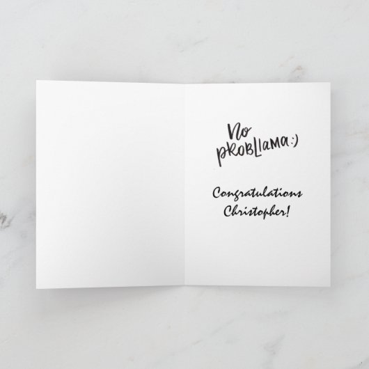 高校おもしろい卒業 カード (内部)