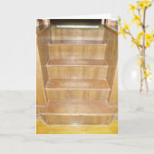 高校のステージ階段　早く治して カード (黄色い花)