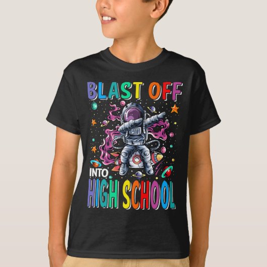 高校のロケット新学期に突進する Tシャツ (正面)