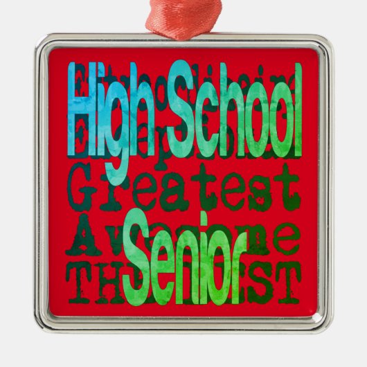 高校の上級超大人選手 メタルオーナメント (正面)