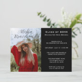 高校の写真　卒業パーティーの招待状 招待状 (スタンド正面)