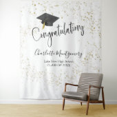 高校の卒業パーティーの背景にぴったりな華やかなスパークルガーランド タペストリー (インサイチュ)