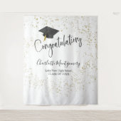 高校の卒業パーティーの背景にぴったりな、華やかで輝くスプラッシュデザイン タペストリー (正面)