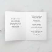 高校の卒業式の招待状 招待状 (内部)