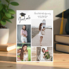 高校の卒業発表4写真の書 招待状
