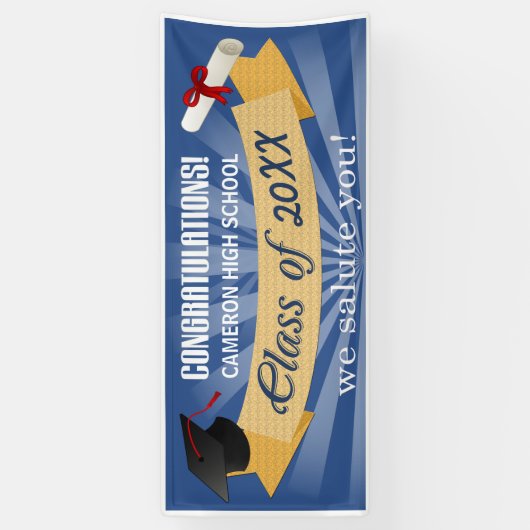 高校の大学院 横断幕 (縦)