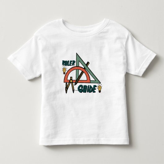 高校の定規ガイド トドラーTシャツ (正面)
