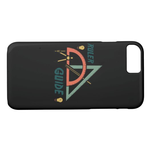 高校の定規ガイド Case-Mate iPhoneケース (裏面(横))