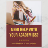 高校の家庭教師チラシ (正面)