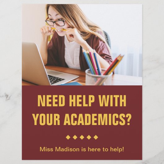 高校の家庭教師チラシ (正面)