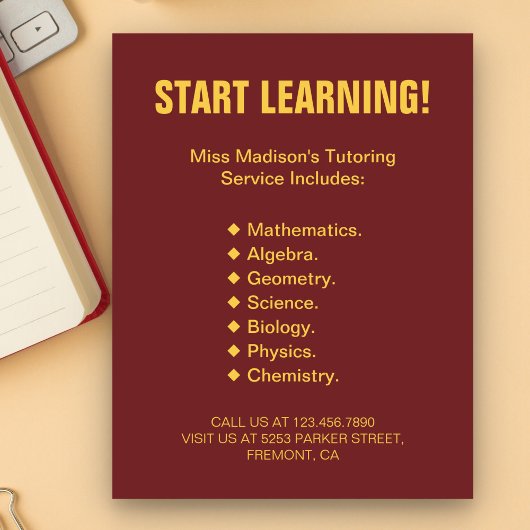 高校の家庭教師チラシ