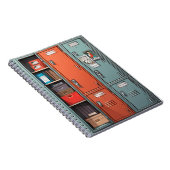 高校の廊下ロッカー美術雑誌 ノートブック (右側)