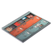 高校の廊下ロッカー美術雑誌 ノートブック (左側)